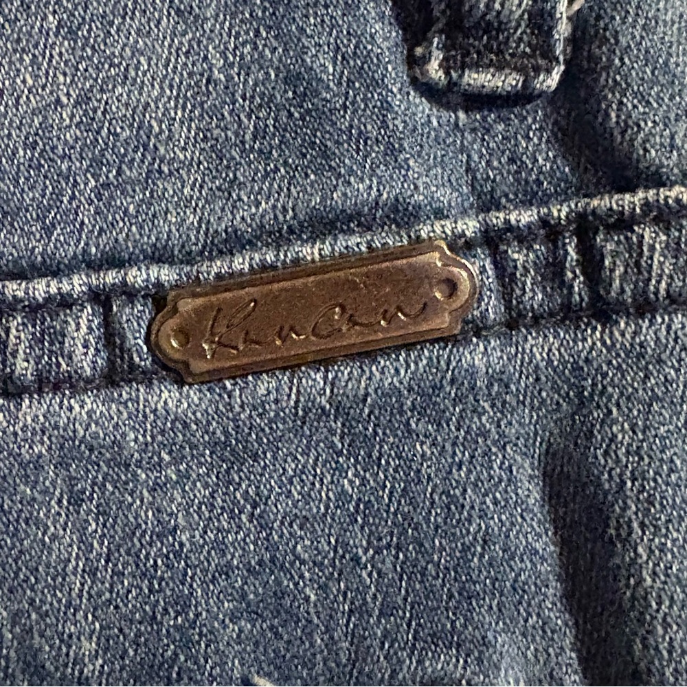 Kancan Dark Wash High Rise Skinny Jeans Size 9/28 Distressed Casual Everyday - Picture 6 of 7